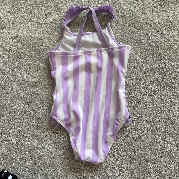 Purple and white one piece swimsuits in 3T - Picture 2 of 3